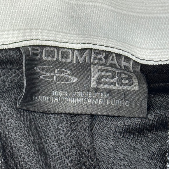 Boombah Black Baseball Softball Pants Size 28x20 Double Knee - Picture 3 of 6